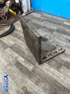 19-1/2" x 21" x 19-1/2" Drilled & tapped angle plate