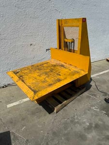 1000 lb. Air Technical #ZL3PC4848E, zero low lift table, 48" x48" platform, 50" raised height, 1 HP