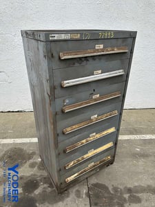 7 Drawer Vidmar cabinet, 30" W x 22-1/2" D x 59" D