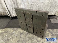 24" x 24" x 18" Custom slotted angle plate