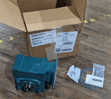 5 HP @ 1750 RPM input, 233 output, Dodge #Tigear-2, Worm Gear Speed Reducer, Ratio 7.5:1, Std Right Angle