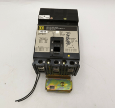 60 Amps, Square D, FH360601021, I-Line Circuit Breaker, 3 Pole, 600 V, Type FA, Shunt Trip