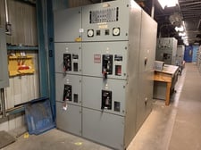 Federal Pioneer, 02877-A4-88, Switchgear w/ Control Module & 4 x 50HL-3 Air Breakers, 3000 Amps, 600 V