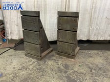 18" x 43-1/2" x 24" Custom T-slotted angle plates (2 available)