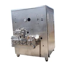APV Crepaco #5DS650, homogenizer, 6900 gph @ 1600 psi, 2 stage, 2-3/4" diameter Plungers