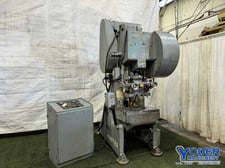 45 Ton, Minster #5, OBI back geared press, 3" stroke, 10.75" Shut Height, air clutch & brake, 5 HP