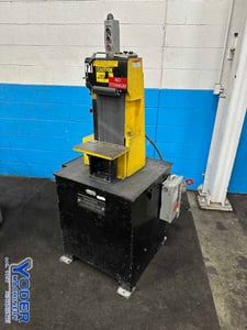 8" x 48" Kalamazoo, vertical belt grinder, 12" x8" table, 45° table tilt, 40" floor to table top, 2 HP