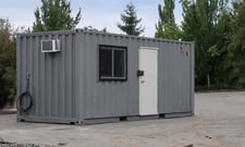 20' Rough & Tough, Site Office Container, 2" x 3" steel stud framing, 48" x 36" window, 5 x Power outlets, 3