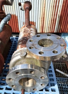 154 GPM @ 140' TDH, Nikkiso #HX222-7.5--2S7SP, Stainless Steel centrifugal canned motor pump, 460 V.