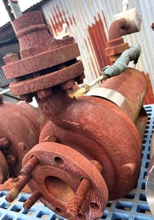 200 GPM @ 143' TDH, Chempump #CVEH-10K-5T, seal-less horizontal centrifugal pump, 460 V., 24.14 amps, 3450