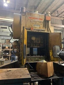 200 Ton, Minster #P2-200-48-44, straight side double crank stamping press, Wintriss SmartPac Control, 4"