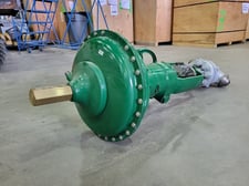 Fisher #657, Actuator w/Crank Handle, 0-2.8 bar, 4.5 bar max Casing Pressure, 70" Size, 1-1/8" Travel, S/N