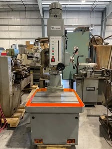 16.5" Wilton #2475, drill press, 16.5" throat, 33" drills to center, #5MT, electromagnetic chuck, PDF