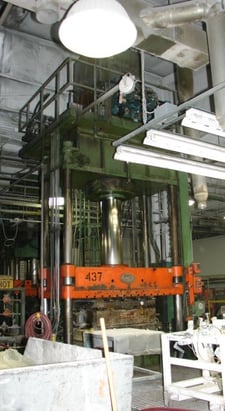 400 Ton, Lawton, 88" x 48", down-act, 80" daylight, 60" stroke, floor-standing; 4-post, #1475