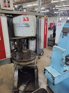 10 Ton, Denison Multipress #T100MC209SSD, 12" stroke, 18" daylight, 10" throat, 6-position indexer, 1966