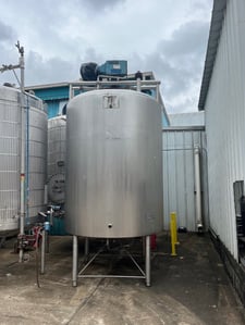 2000 Gallon Crepaco Stainless Steel Mix Tank