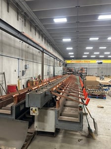 Image for Schnell #300-VMT rebar shear line, 20" blade width, 60' entry/exit table, 12-15 CPM, 2011