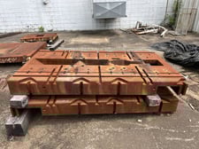 84" L x 48" width x 8" H, T-slotted bolster plate
