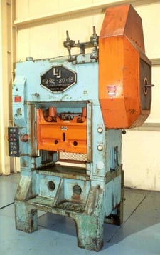 45 Ton, L & J #EM-45-30X18, 3" stroke, 10-1/4" Shut Height, 30" x 18" bed, 125-280 SPM, #14341