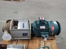 140 GPM, Mabre Pump #WPV-R, Vertical Centrifugal Process Pump, 20 HP, 53 m head, 3525 RPM, 275 psi, 2x3x9N