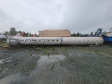 Stainless Steel Pellet Reactor, 42.6' L x 5' diameter, 5' Shaft diameter, 8.3' Width