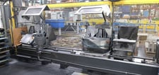 16.5" Elumatec #DG104, double cut mitre saw, 177" bed length, 2800 RPM, 4 KW, 7 bar, 2008