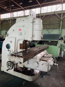 Cincinnati Milacron #LA High-Power, dial-type vertical mill, 20" x104-1/2"table, motor on knee