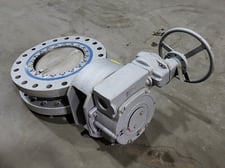 14" Adams, Butterfly Valve, Class 300, carbon steel, 448:1 Gear Ratio, 2020