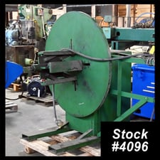 4000 lb. Custom, single uncoiler, 17" width, 4-arm manual expansion