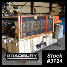 12 Stand, Bradbury & Tishken, duplex rollforming line, 37" W, 72" OD, 20"-24" ID, 3" roll space, 1-1/2" shaft