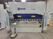 100 Ton, MVD #A100-2600, Hydraulic Press Brake, 8.5' bed, 8.27" stroke, 16.14" throat, 600 V