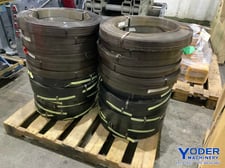 Steel Banding / Strapping, Wolverine, 3/8" x .017", black finish, (27 available) rolls