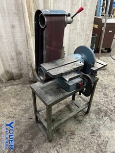 6" Powermatic #300, bench top belt/disc sander, 12" disc, 18" length, 45&deg; tilt, 1 HP