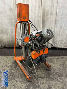 No. SM-DBM50 Steelmax, double sided beveling machine, 1/2" to 2-3/4" thickness, 15-50&deg; bevel angle