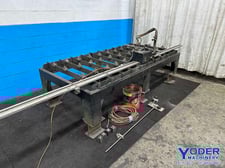 Bug-O Systems #GOF3240-0X, flame cutter with table, 4' x 8' table, 32" table height, 2.5-100 FPM