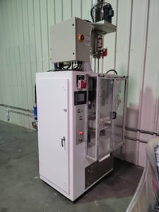 General Packaging #70A2C, double tube vertical form/fill/seal machine w/auge, 100 - 120 BPM, 2018