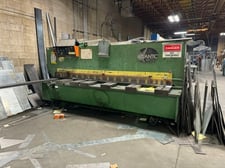 1/4" x 10' Atlantic #10X1/4HD, Hydraulic Shear, Front Squaring Arm, Roller Ball, Back Gauge, 1984