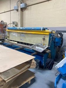 1/4" x 10' Knuth #3206C, Shear, Front Squaring Arms, Power Back Gauge, 2008