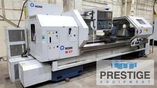 Romi #M27, 27" swing x 120" centers, Fanuc 21i-TB, 3-Jaw 16" chuck, 8 station turret, tailstock, steady