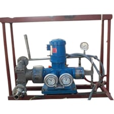 Bran & Luebbe #N-J32, metering proporting pump, .75 HP motor, 1" clamp outlet, 1990