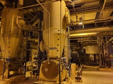 Hymac #PC-5427, 54" cyclone steam scrubber, Stainless Steel, 75 PSI @ 40-320°F allowable working pressure