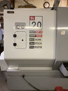 Haas #SL-20T Big Bore, CNC turning center, 23" swing, 24" centers, 2.5" bar, 3-jaw 10" chuck, 2007