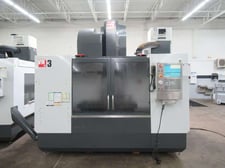Haas #VM-3, Haas Maincon CNC Control, 40" X, 26" Y, 25" Z, 12000 RPM, 40 side mount tool changer, thru