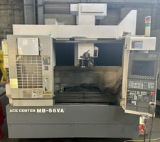 Okuma #MB-56VA, CNC vertical machining center, 41" X, 22" Y, 18" Z, 32 automatic tool changer, 15000 RPM, Cat