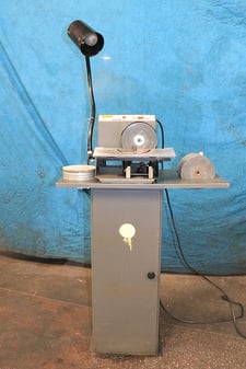 Accu-Finish #Series-II, carbine grinder, diamond wheel, pedestal base, work light, 2000