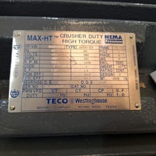 350 HP 1800 RPM Teco-Westinghouse, Frame 586/7UZ, TEFC, 460 Volts, Crusher Duty Cat# CDP3504RZ