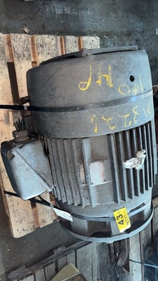 100 HP 1180 RPM General Electric, Frame 444TC, TEFC, 1.0 service factor (2 available)
