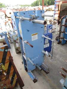 95 sq.ft., Mueller, ATP20-C-20, HTP Cooler, 90 psi, Carbon Steel frame, 316 Stainless Steel plates, 2003