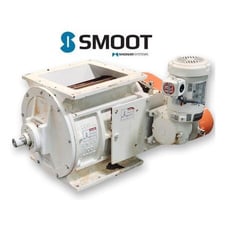 13" x 13" Smoot Co. #FT16 Magnum Systems rotary airlock valve, Carbon Steel rotor with cast iron housing, 1.5