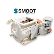 13" x 13" Smoot Co. #FT16 Magnum Systems rotary airlock valve, Carbon Steel rotor with cast iron housing, 1.5
